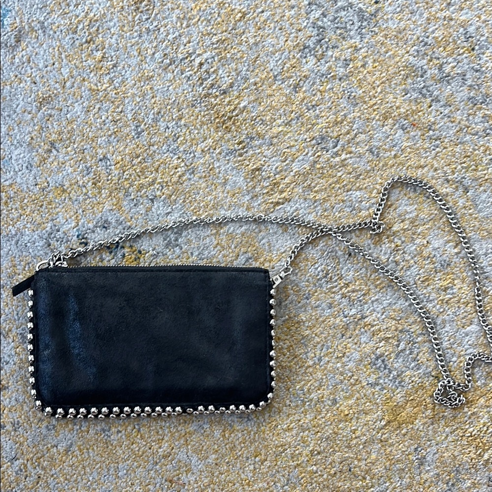 Zara Black and Silver Studded Clutch